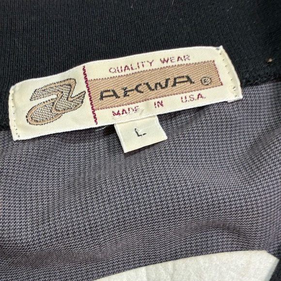 Vintage Gray V-Neck Lightweight Windbreaker Sweater Pullover Jacket Made in‎ USA - Picture 2 of 12